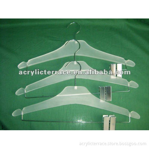 frosted acrylic hanger,coat hanger, clothes hanger